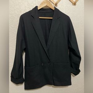 Vtg Toffs Pure Wool Blazer Black Men’s Sz S/M Euc